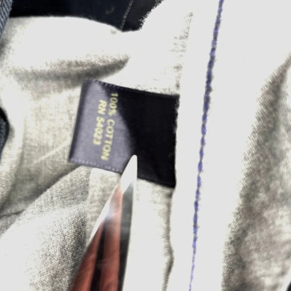 Banana Republic‎ Chino Pants Mens 32x32 Charcoal Gray Cotton Straight Fit Casual